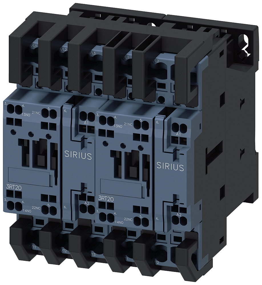 3RA2325-8XB30-2AG2 Combinación inversora, AC-3, 7,5 kW/400 V, 110 V AC, 50/60 Hz, 3 polos, S0