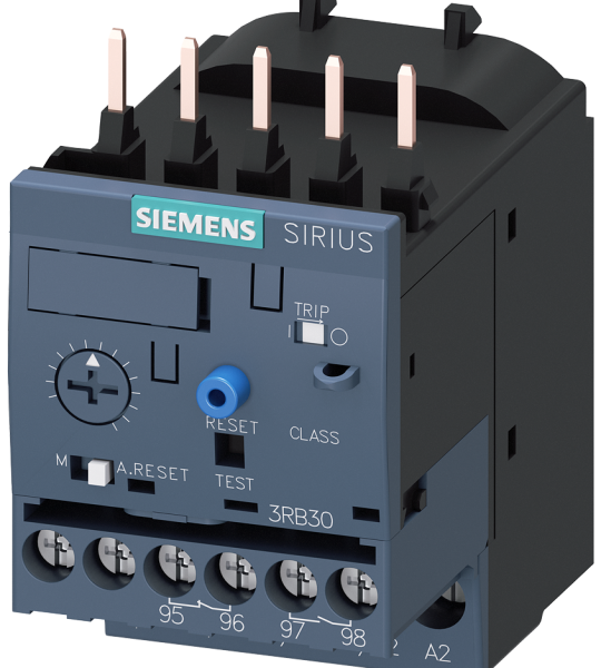 3RB3016-1SB0 Relé de sobrecarga, 3-12 A, protección de motores, S00, clase 10, montaje en con