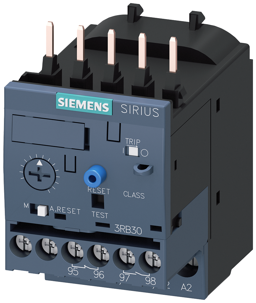 3RB3016-1SB0 Relé de sobrecarga, 3-12 A, protección de motores, S00, clase 10, montaje en con