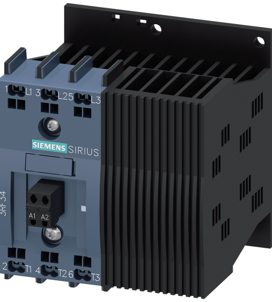 3RF3410-2BB04 Contactor estático 3RF3, trifásico, AC-53, 9,2 A, 48-480 V/24 V DC, 2 fases cont
