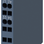 3RH2916-2DA11 Bloque de contactos auxiliares, lateral, 1NA + 1NC, circuitos 1NC, 1NA, bornes d