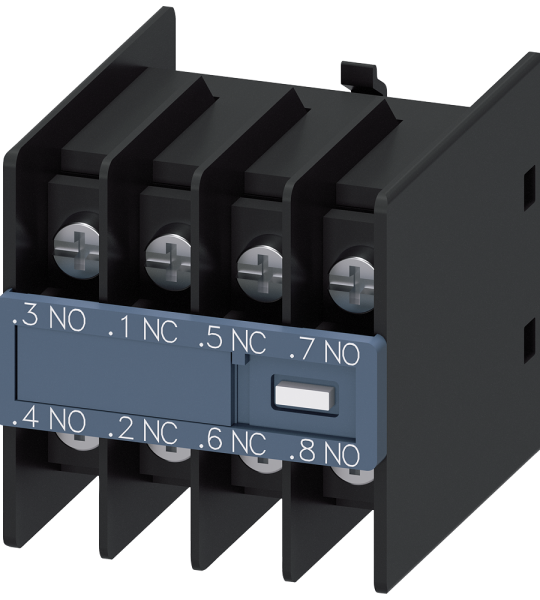 3RH2911-4FB22 Bloque de contactos auxiliares, 11 U, 2 NA + 2 NC, circuitos: 1 NA, 1 NC, 1 NC, 