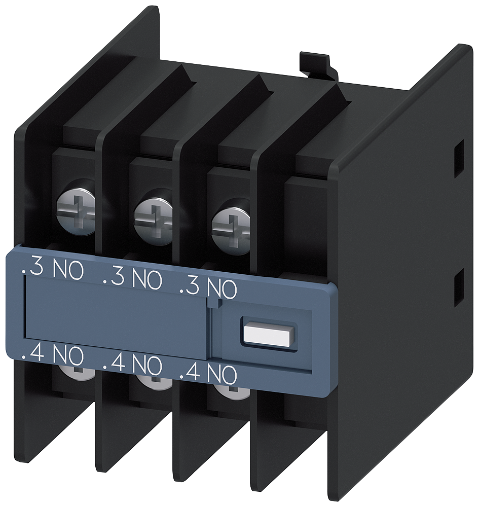 3RH2911-4HA30 Bloque de contactos auxiliares, 3 NA, circuitos: 1 NA, 1 NA, 1 NA, 3RT2, .3/.4, 