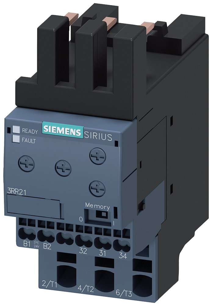3RR2142-2AW30 Relé de vigilancia adosable a contactor 3RT2, tam. S00 básico, 4-40 A