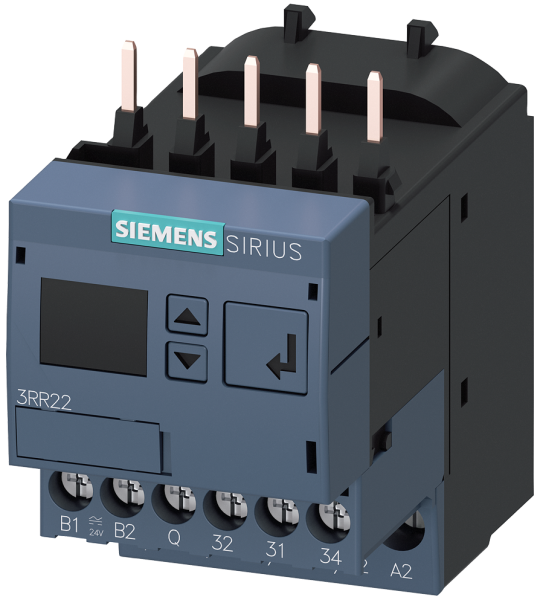 3RR2241-1FW30 Relé de vigilancia adosable a contactor 3RT2, tam. S00 estándar, 1,6-16 A