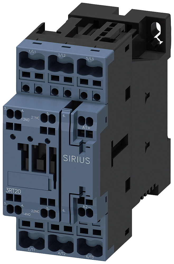 3RT2028-2BB40-0CC0 Contactor, AC-3e, 38 A/18,5 kW/400 V, 3 polos, 24 V DC, módulo de función opcion