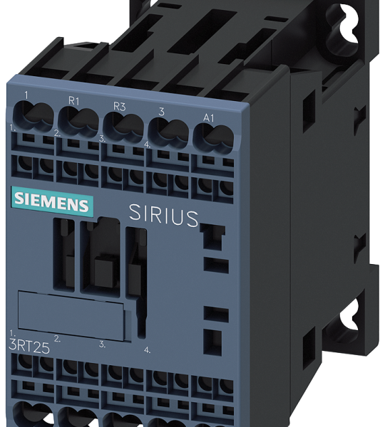 3RT2517-2AF00 Contactor, 2 NA + 2 NC, AC-3, 5,5 kW, 110 V AC, 50 Hz, 4 polos, 2 NA + 2 NC