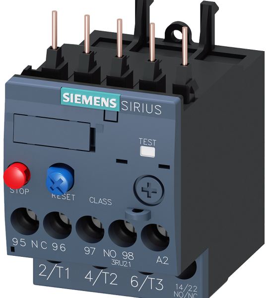 3RU2116-0AB0 Relé de sobrecarga, 0,11-0,16 A, protección de motores, S00, clase 10, montaje e