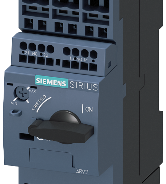 3RV2021-4CA25 Interruptor automático, S0, protección de motores, clase 10, disparador A 17-22 