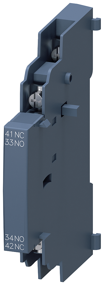3RV2901-4A Contactos auxiliares, montaje lateral, 1 NA + 1 NC, para interruptor automático,