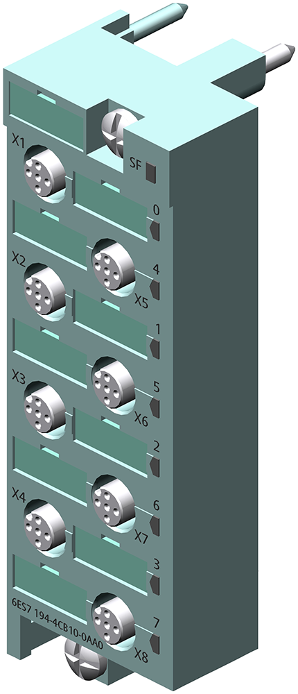 6ES7194-4CB10-0AA0 SIMATIC ET 200pro CM IO 8x M12P