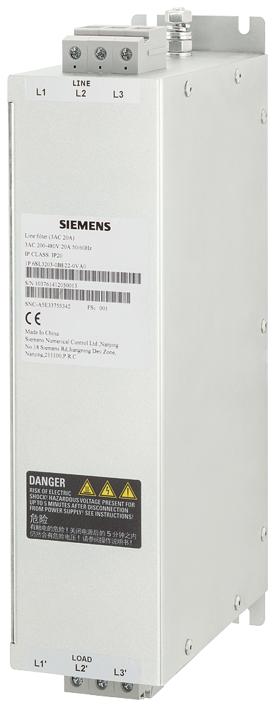 6SL3203-0BE21-2VA0 Filtro clase CEM 3x200-480VAC p/SINAMICS V70/V90