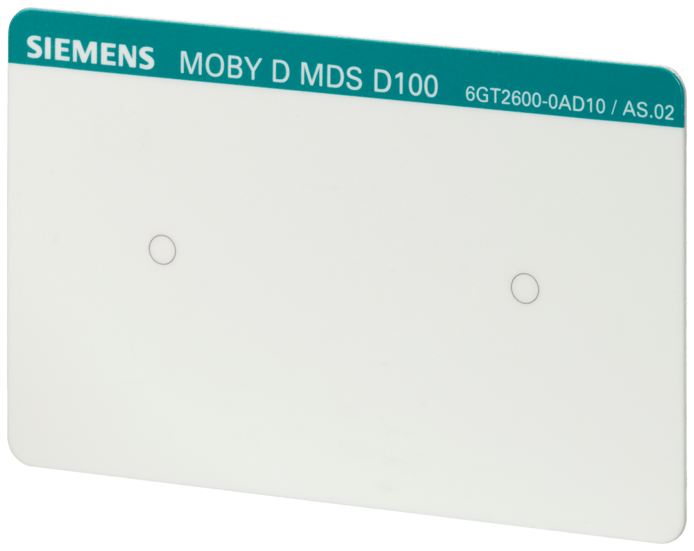 6GT2600-0AD00-0AX0 Transpondedor MDS D100 PVC ISO Card, RF200/RF300 ISO/MOBY D, ISO 15693, 112 byte