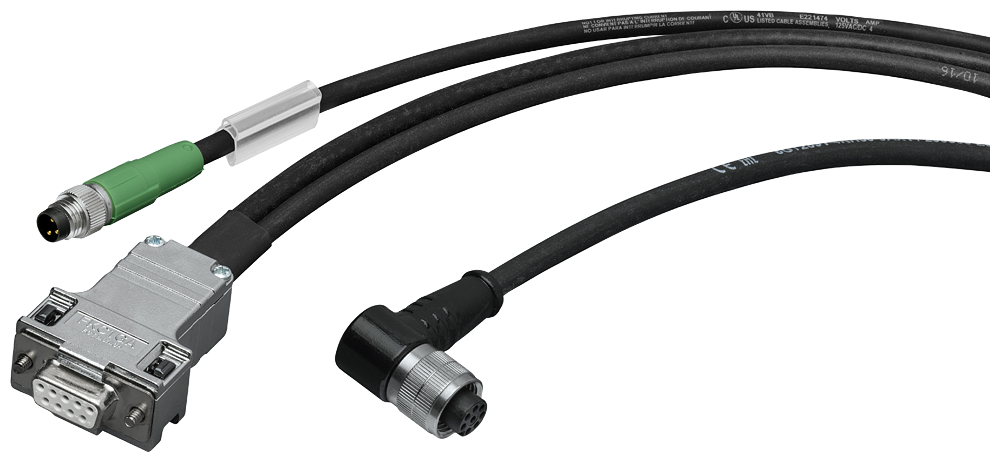 6GT2891-4KH50-0AX1 Cable de conexión, confeccionado, conector M8, RS232 entre lector RF200/300 y PC