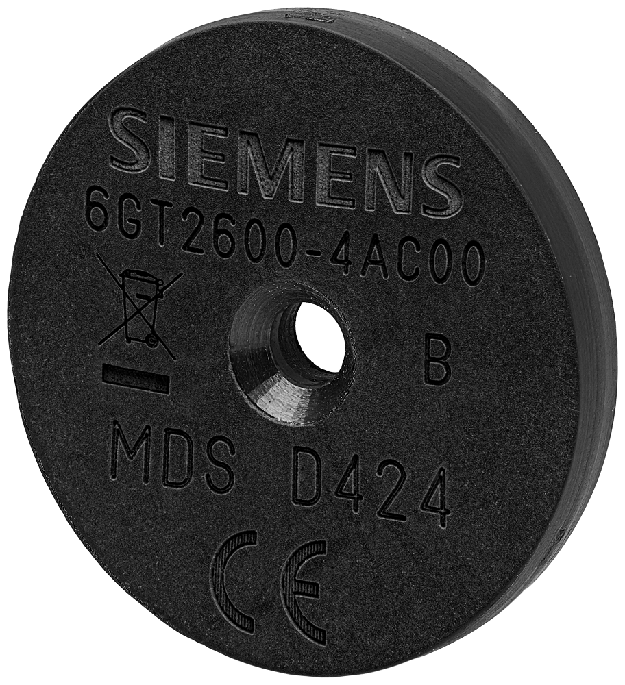 6GT2600-4AC00 Transpondedor MDS D424, botón, RF200/RF300 ISO/MOBY D, ISO 15693, 2000 bytes FRA