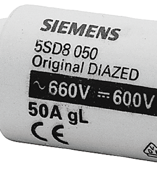 5SD8050 Cartucho fusible DIAZED 690 V para protección de cables y conductores, clas