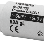 5SD8063 Cartucho fusible DIAZED 690 V para protección de cables y conductores, clas