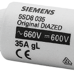 5SD8035 Cartucho fusible DIAZED 690 V para protección de cables y conductores, clas
