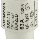 5SB4211 Cartucho fusible DIAZED, tamaño DIII, In = 50 A, Un = 500 V AC/44