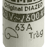 5SD8020 Cartucho fusible DIAZED 690 V para protección de cables y conductores, clas