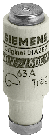 5SD8020 Cartucho fusible DIAZED 690 V para protección de cables y conductores, clas