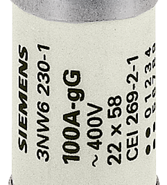 3NW6205-1 SENTRON, cartucho fusible cilíndrico, 22 × 58 mm, 16 A, gG, Un AC: 690 V