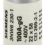 3NW6220-1 SENTRON, cartucho fusible cilíndrico, 22 × 58 mm, 50 A, gG, Un AC: 690 V