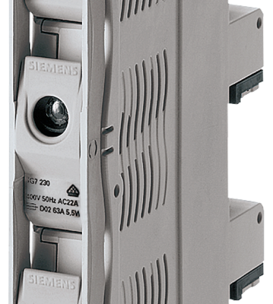 5SG7230 MINIZED, interruptor-seccionador con fusible, D02, de 3 polos, In: 63 A, Un AC: 