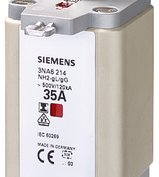 3NA6260 Cartucho de fusibles NH, NH2, In: 400 A, gG, Un AC: 500 V, Un DC: 440 V