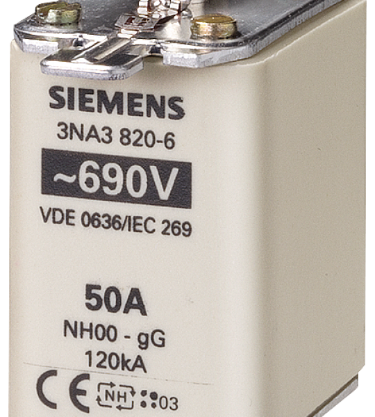 3NA3817-6 Cartucho de fusibles NH, NH00, In: 40 A, gG, Un AC: 690 V, Un DC: 250 V