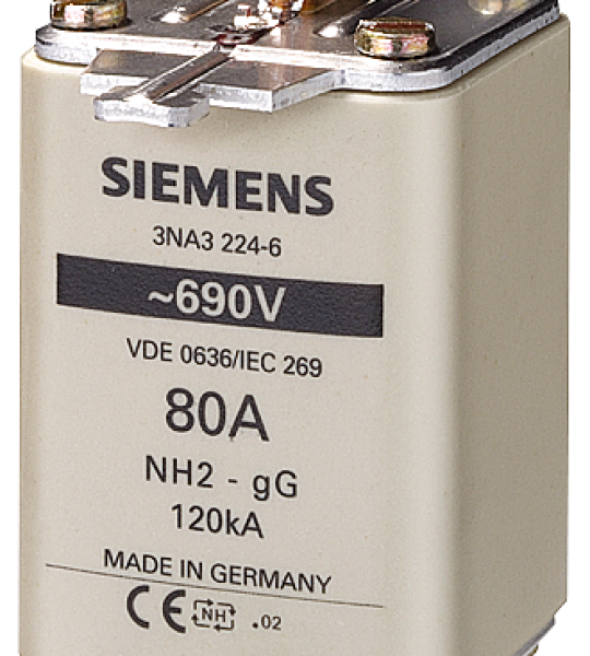 3NA3230-6 Cartucho de fusibles NH, NH2, In: 100 A, gG, Un AC: 690 V, Un DC: 440 V