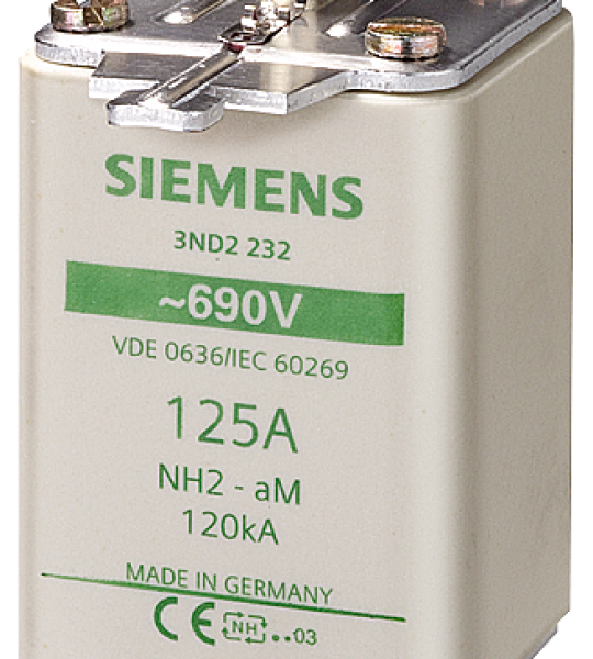 3ND2252 Fusible NH2 315A aM 690V AC orejetas energizadas