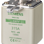 3ND1365 Cartucho de fusibles NH, NH3, In: 500 A, aM, Un AC: 690 V, indicador fronta