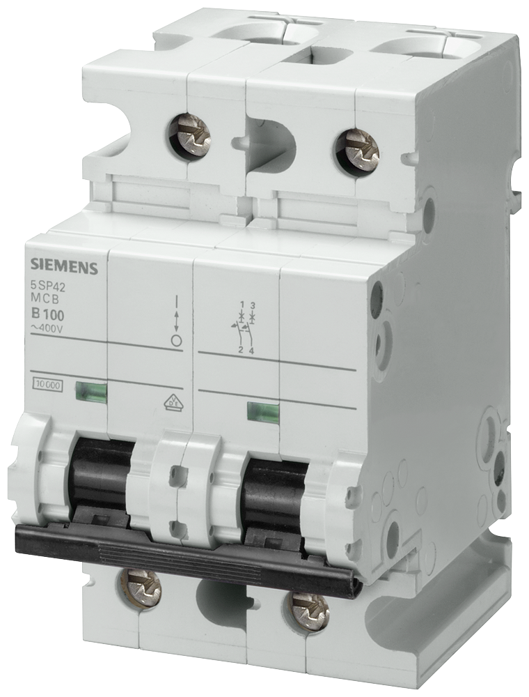 5SP4292-6 Automático magnetotérmico 400 V 10 kA, de 2 polos, B, 125 A, T=70 mm