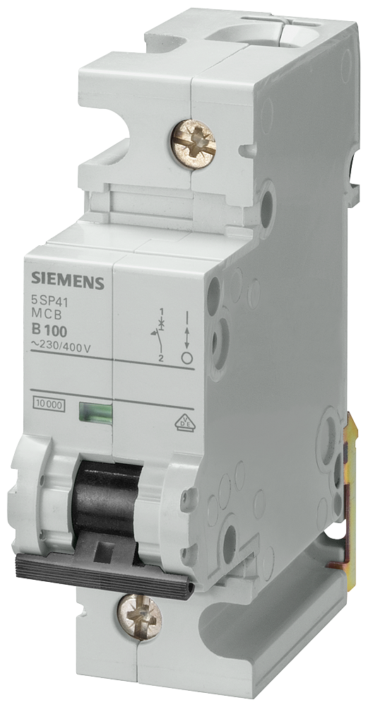 5SP4191-8 Automático magnetotérmico 230/400 V 10 kA, de 1 polo, D, 100 A, T=70 m