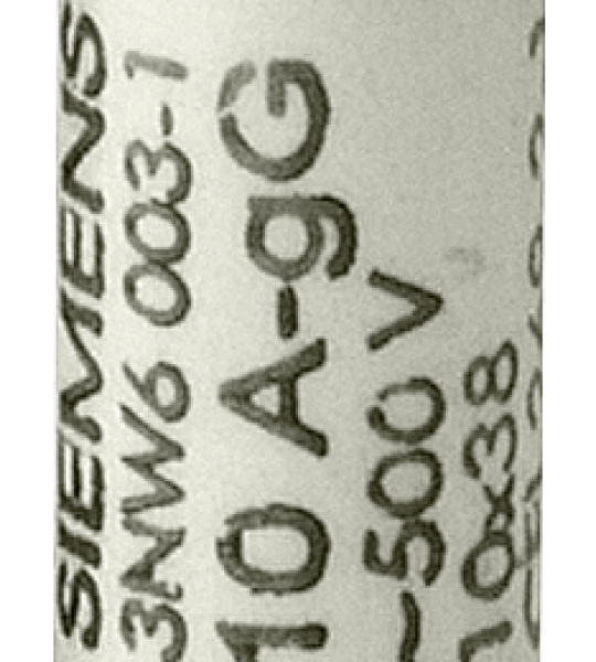3NW6011-1 SENTRON, cartucho fusible cilíndrico, 10 x 38 mm, 1 A, gG, Un AC: 500 V