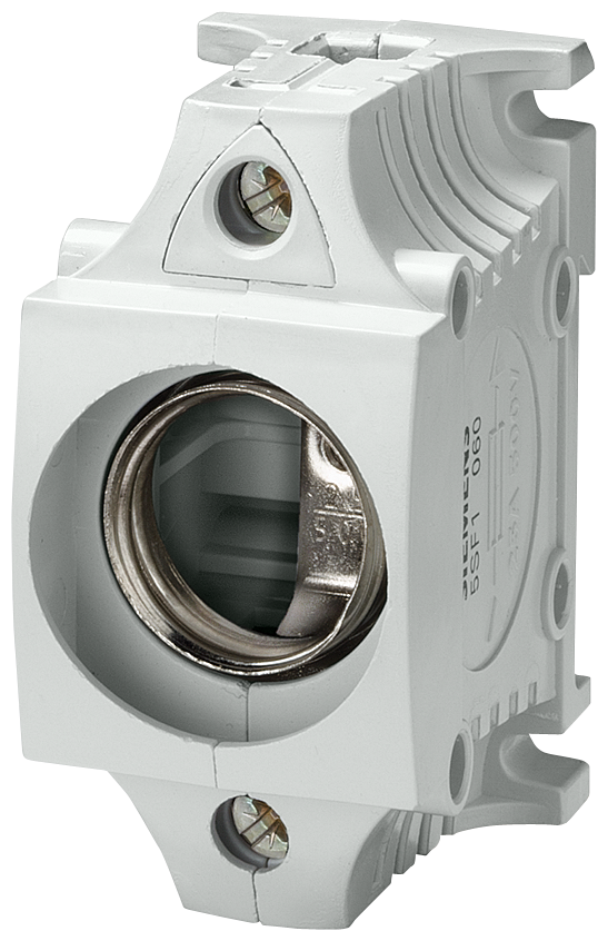 5SF1260 Base portafusibles DIAZED, tamaño III, material aislante, 1 polo, protegido cont