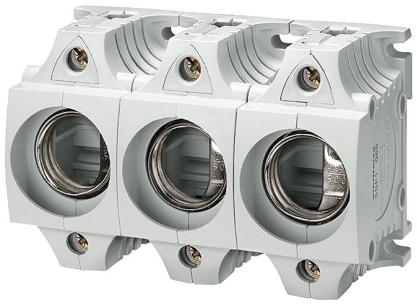 5SF5268 Base portafusibles DIAZED, tamaño III, material aislante, 3 polos, protegido con