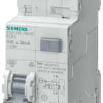 5SU1356-7KK20 Interruptor dif./aut., 6 kA, 1 polo+N, tipo A, 30 mA, curva C, In: 20 A, Un AC: 