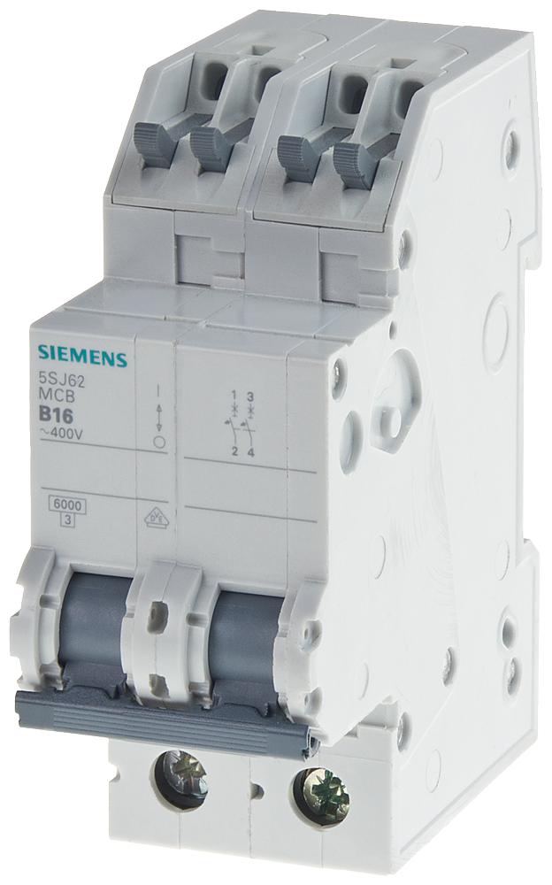 5SJ6210-7KS Automático magnetotérmico 400 V 6 kA, de 2 polos, C, 10 A, p = 70&amp;nbsp