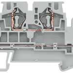 8WH2020-0AG00 Borne de dos pisos con bornes de resorte, sección: 0,5-4 mm², anchura: 6,2 