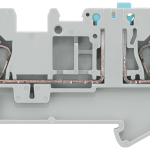 8WH2000-6CF00 Borna seccionable conexión resorte 2,5mm GRIS