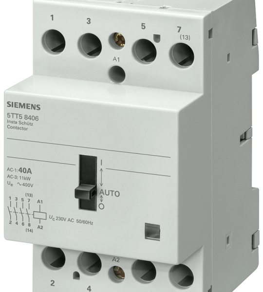 5TT5840-8 Contactor de instalación automático 0/1 con 4 NA, contacto para 230 V 