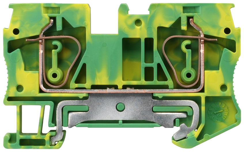 8WH2000-0CH07 Borne de conductor de protección con bornes de resorte, sección: 0,5-6 mm²,