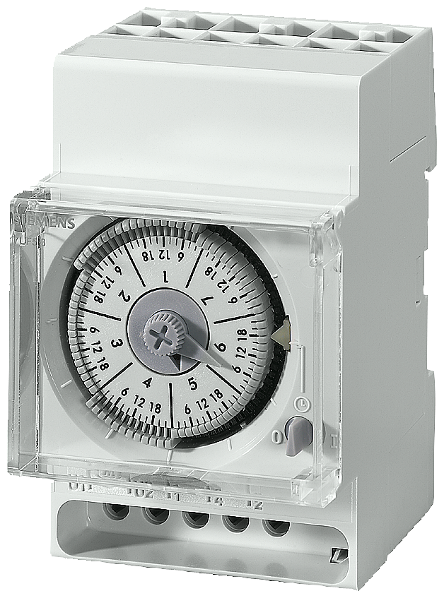 7LF5301-7 Interruptor horario de cuarzo, semanal, 1 CO, 230 V/50-60 Hz, 3 mód.