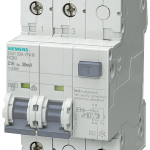 5SU1324-7KX25 Interruptor dif./aut., Icn: 10 kA, 2 polos, tipo A, 30 mA, curva C, In: 25 A, Un