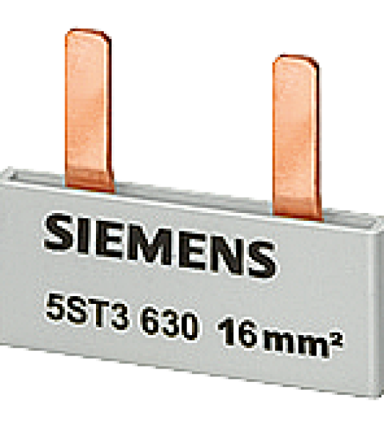 5ST3633 Peine de espigas, 16 mm², conexión: 2x (1 fase+bloque contactos aux./señ. f