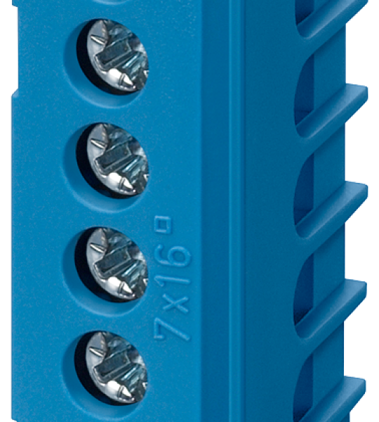 8GS4030-2 ALPHA-ZS, borne de N, 7 polos, 7 × 16 mm², azul