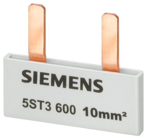 5ST3601 Peine de espigas, 10 mm², conexión: 6 × 1 fase con protección contra contac