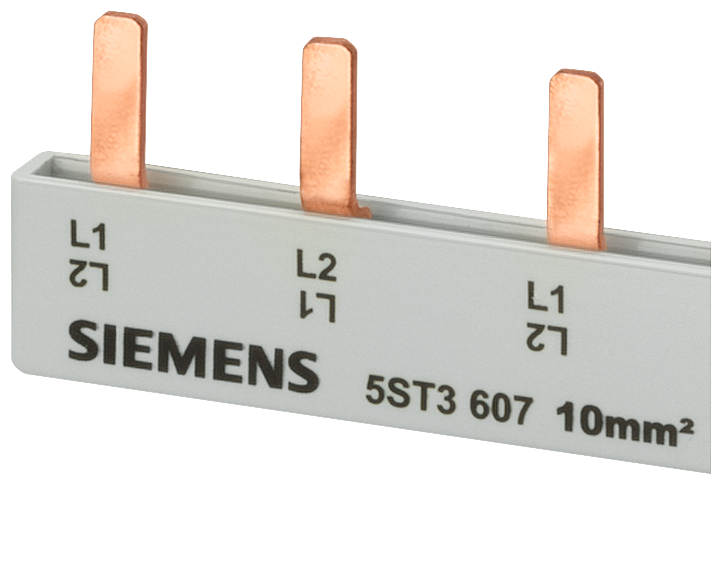 5ST3636 Peine de espigas, 16 mm², conexión: 2 × 2 fases, con protección contra cont